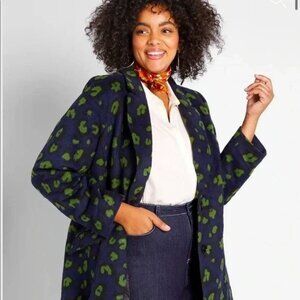 MODCLOTH City Savvy Leopard Coat